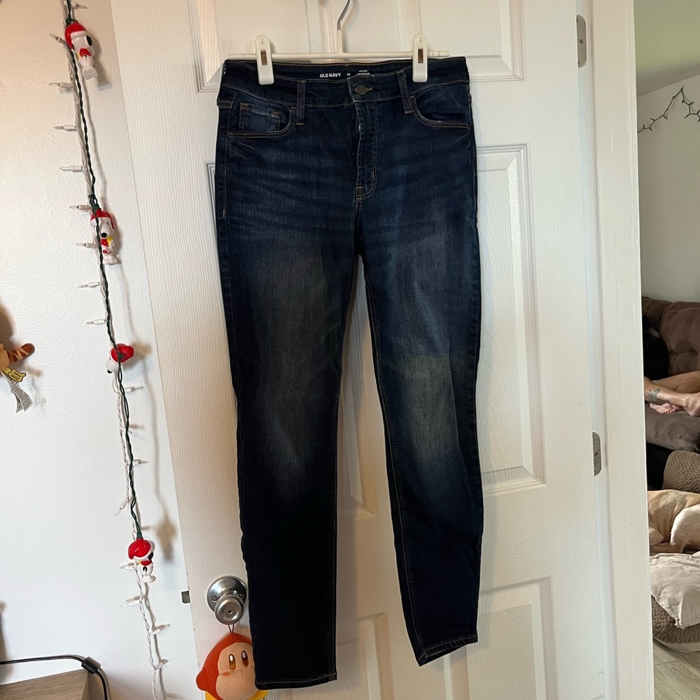 Old Navy Women's Dark Blue Skinny Jeans
